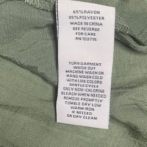 NANETTE LEPORE Blouse Size S Smocked Halter High Neck Top Sleeveless Green - Picture 10 of 10